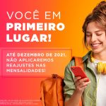 Não aplicaremos reajustes nas mensalidades até dezembro de 2021